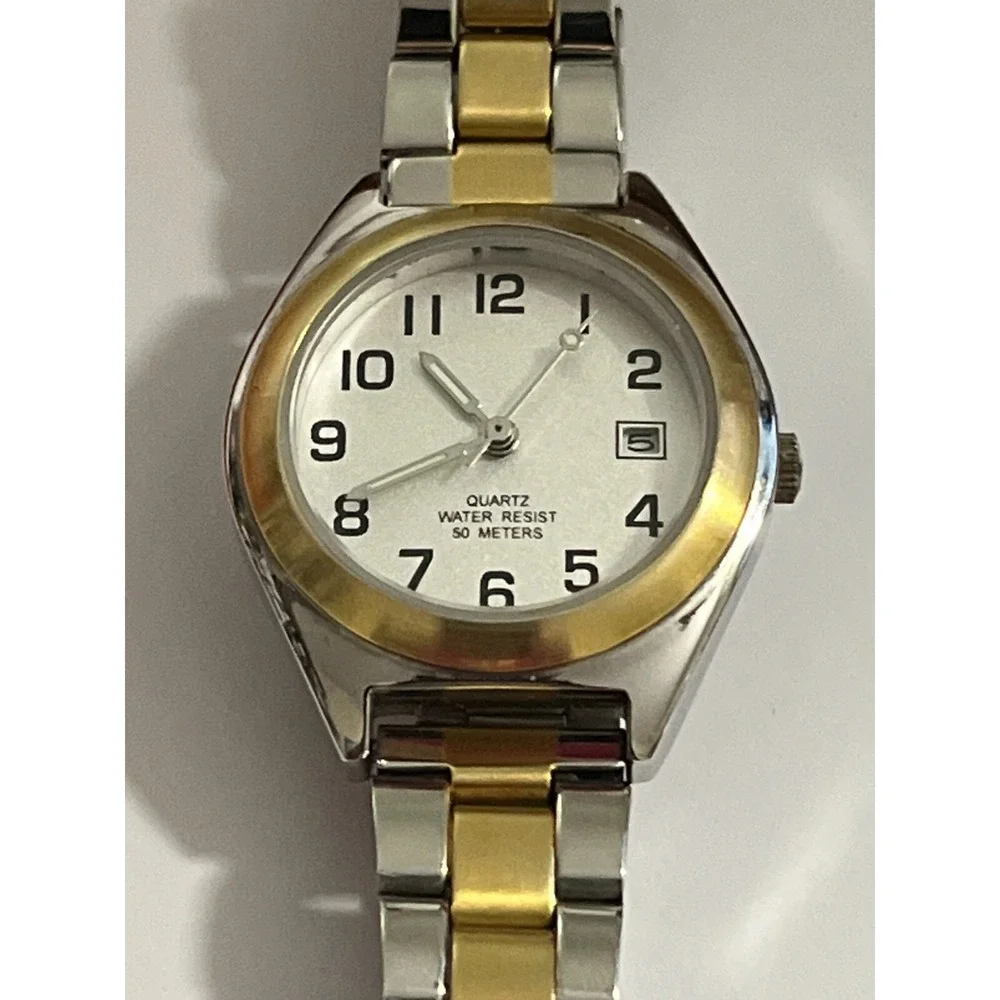 Embassy by Gruen GEM3310 Gold and Silver Tone Women's‎ watch Untested rare